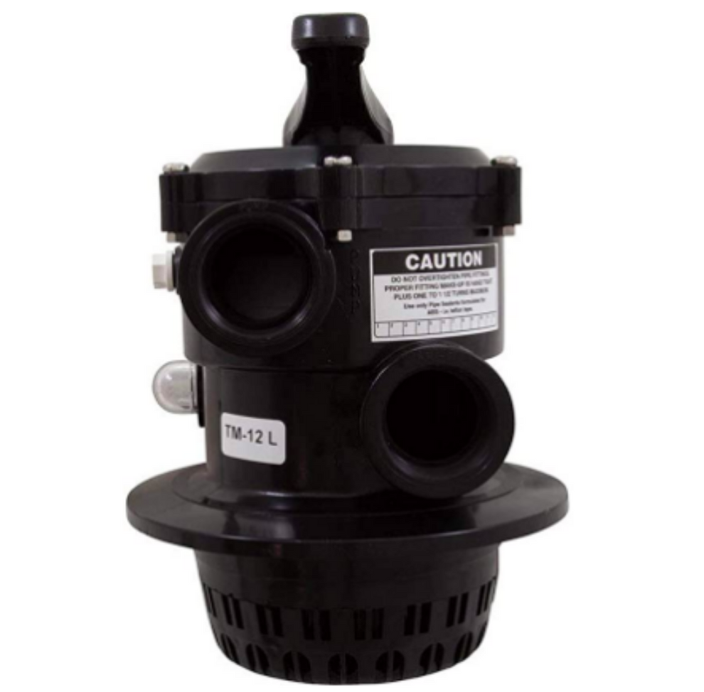 Praher TM-12-L 1-1/2" Top Mount Multiport Valve Clamp Down 8.25" Clamp Flange