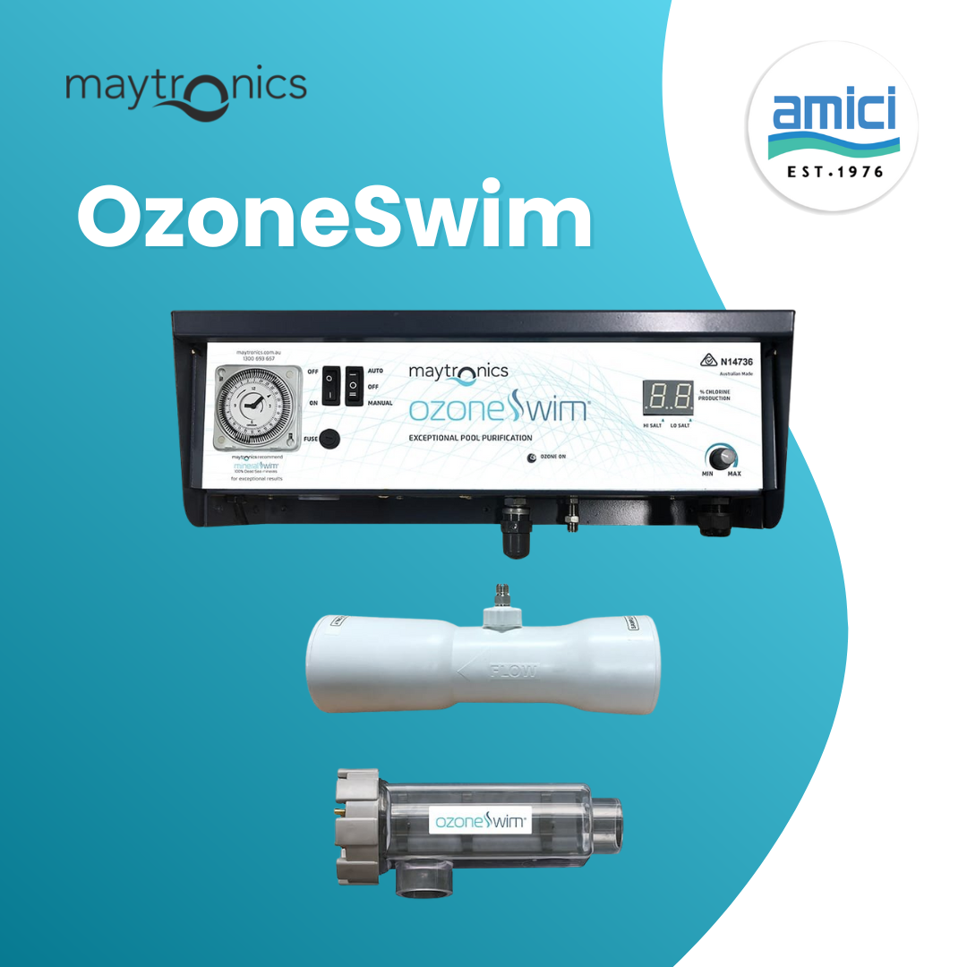 Maytronics Ozone Swim Ozone Generator and Salt Chlorine Generator for Swimming Pools