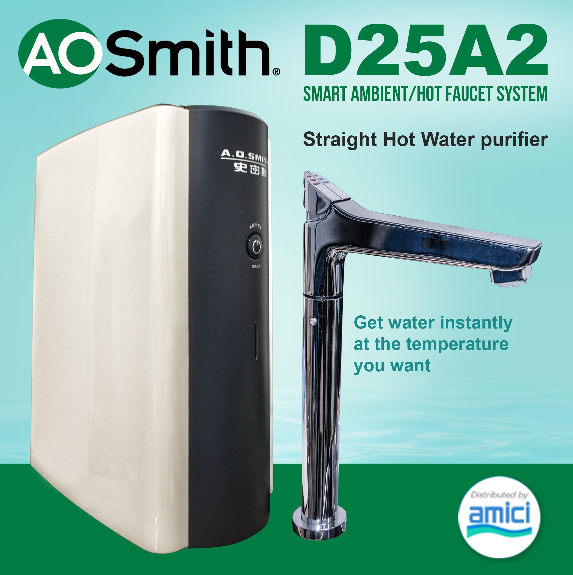 A. O. Smith D25A2 Smart Ambient/Hot Faucet System