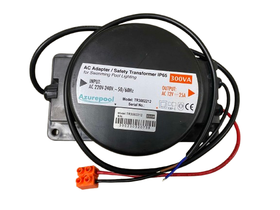 Jet-Flo Transformer 150W for Swimming Pool Underwater Lights, input 220V AC 60Hz, output 12V AC