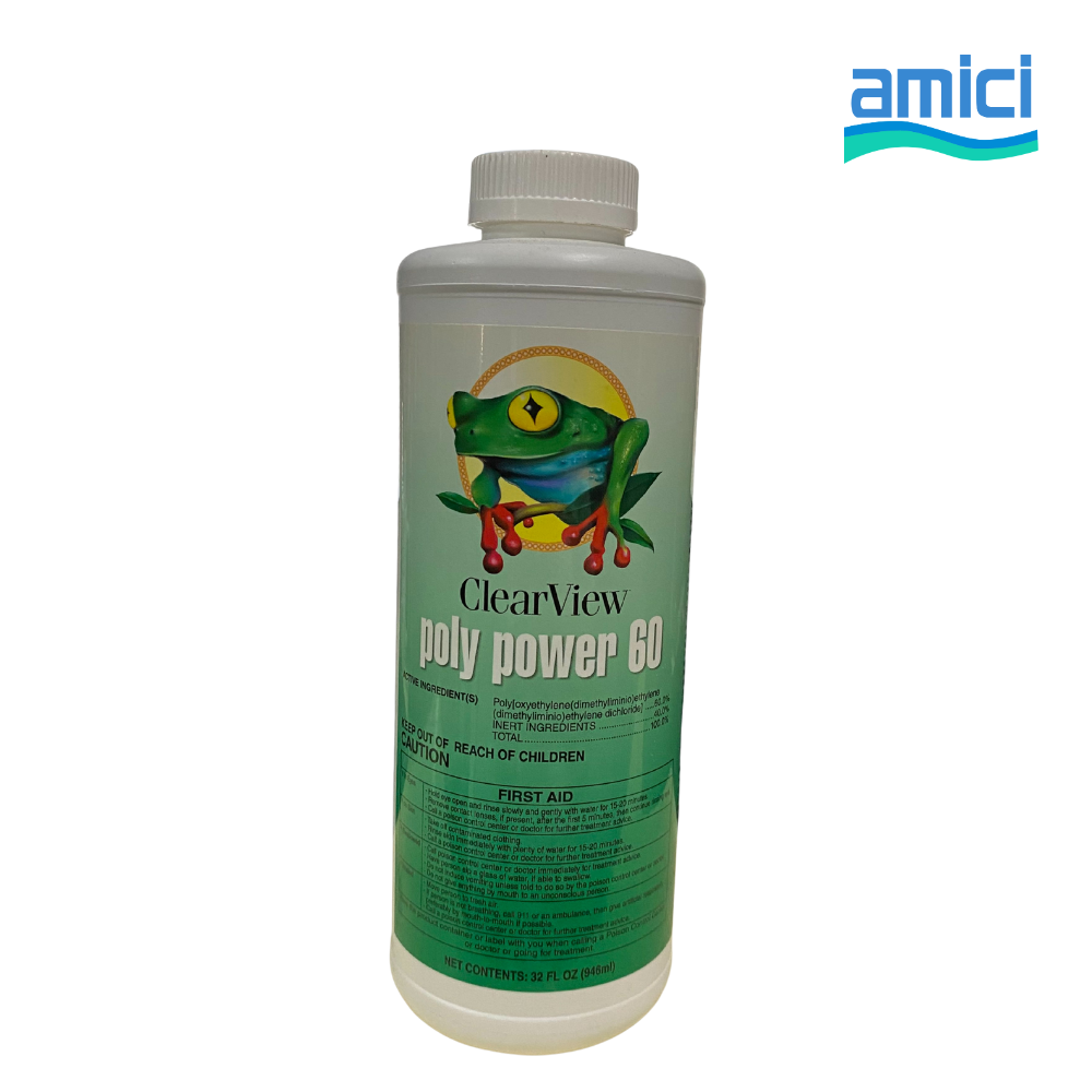 Clearview Poly Power 60 Algaecide, for swimming pool algae control
