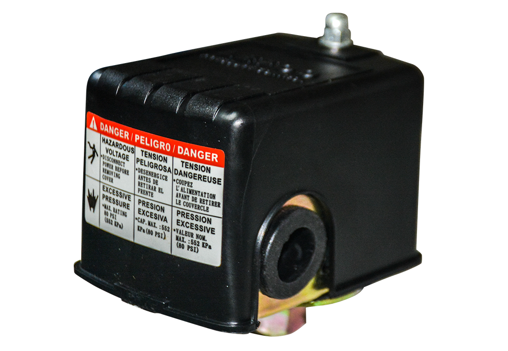 LF16 Water Pressure Switch, Factory Set 30-50psi, Adjustable Min 20 psi, Max 80 psi (for <= 3.0Hp)