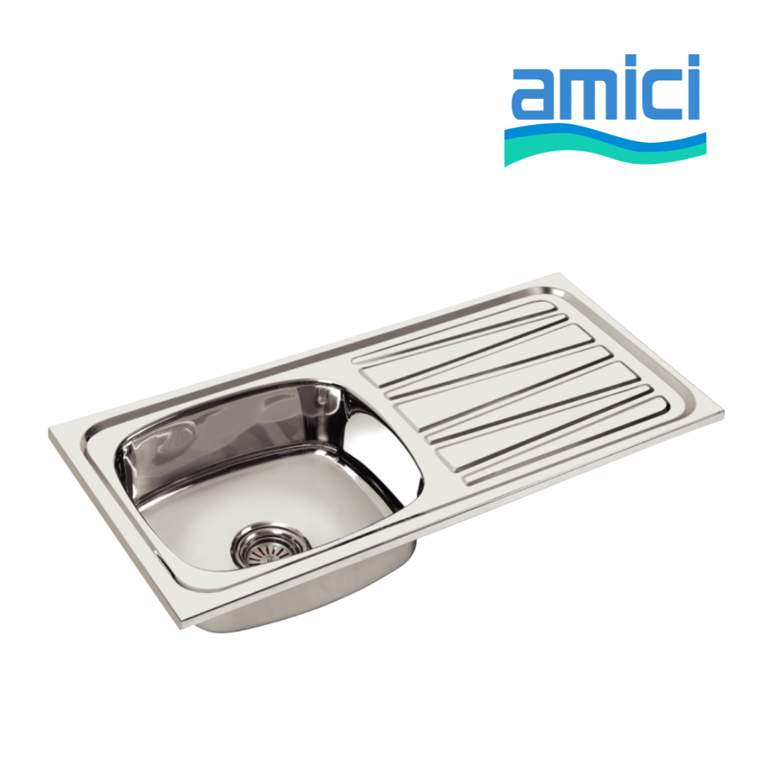 Aqua-Fide Drain Board Kitchen Sink