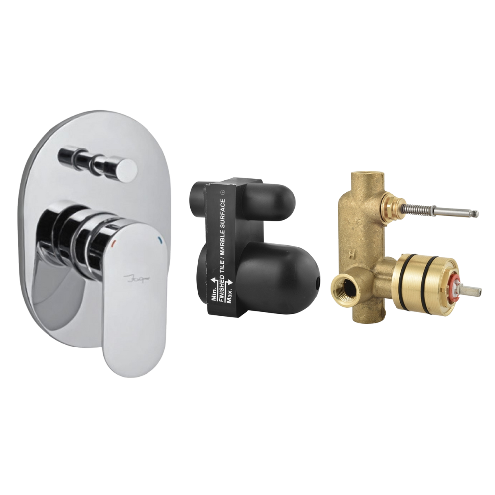 Jaquar OPP-CHR-15065NKPM Exposed Part Kit of Single Lever In-Wall Diverter, Compatible with ALD-065N (Product Advisory: Diverter Must Be Purchased with In-Wall Body)