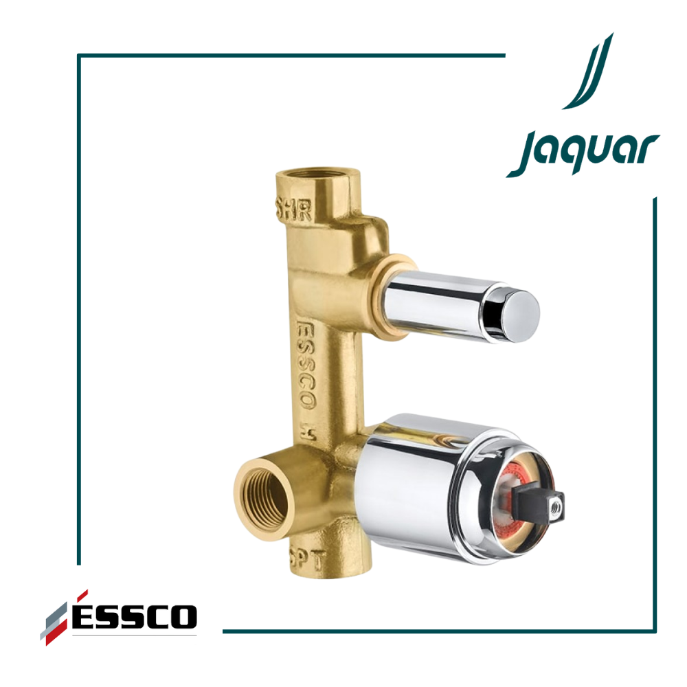 Essco ALE-CHR-055 Concealed Body For Single Lever Diverter 35mm Cartridge with Button Assembly Cartridge Sleeve