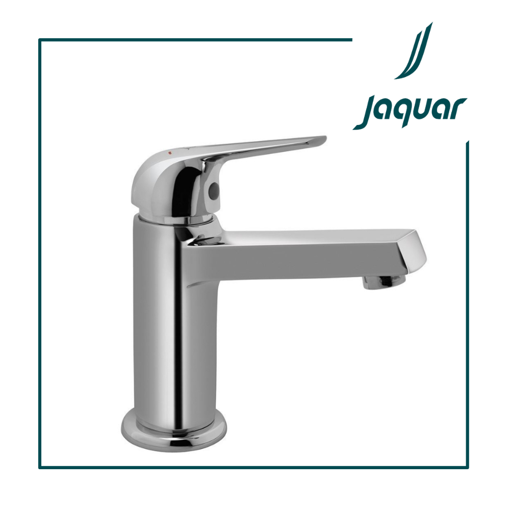 Jaquar COP-CHR-001BPM Single Lever Basin Mixer Without Popup Waste, With 375mm Long Braided Hoses