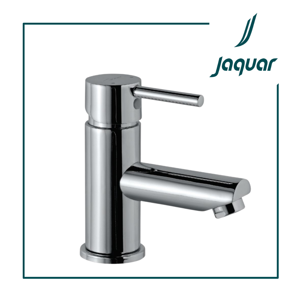 Jaquar FLR-CHR-5001B Single Lever Basin Mixer without Popup Waste, with 375mm Long Braided Hoses
