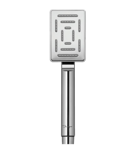 Maze Hand Shower 65X95mm Rectangular Shape Single Flow(Face Plate Stainless Steel & ABS Body in Chrome finish) with Rubit Cleaning System
