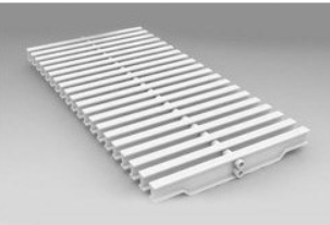 Jet-Flo Grating Tile  Per Meter, 8" (31 pcs  200 mm)