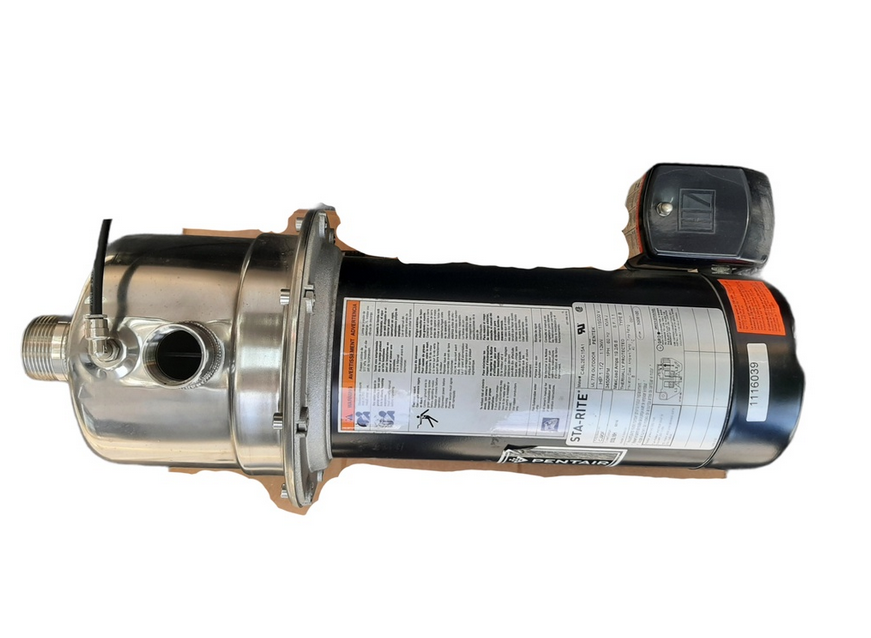 Shallow Well Jet Pump, Sta-Rite CJ90F, Self-Priming, 1.5 HP