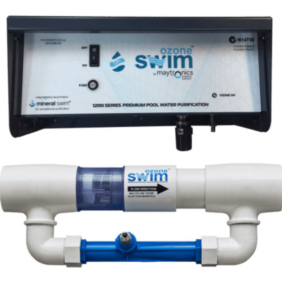 BR-500.18T Ozone Swim Ozone Generator for Pool, 1200iT Twin Series (with time clock)