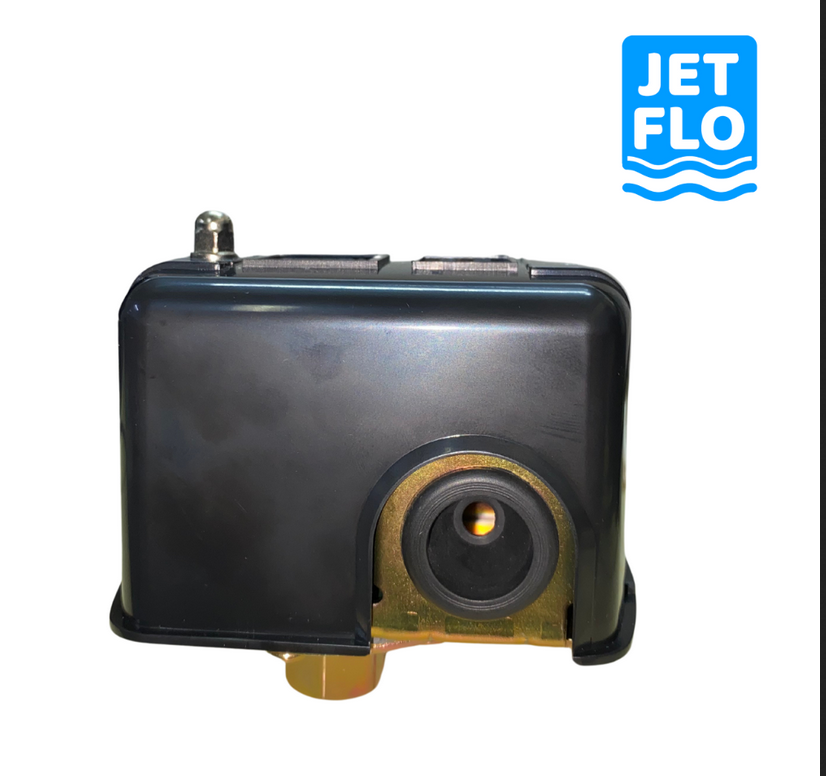 Jet-Flo KRS-3, 20-40psi Pump Pressure Switch (Black Cover) (for up to 1Hp motor) (Male Adaptor)