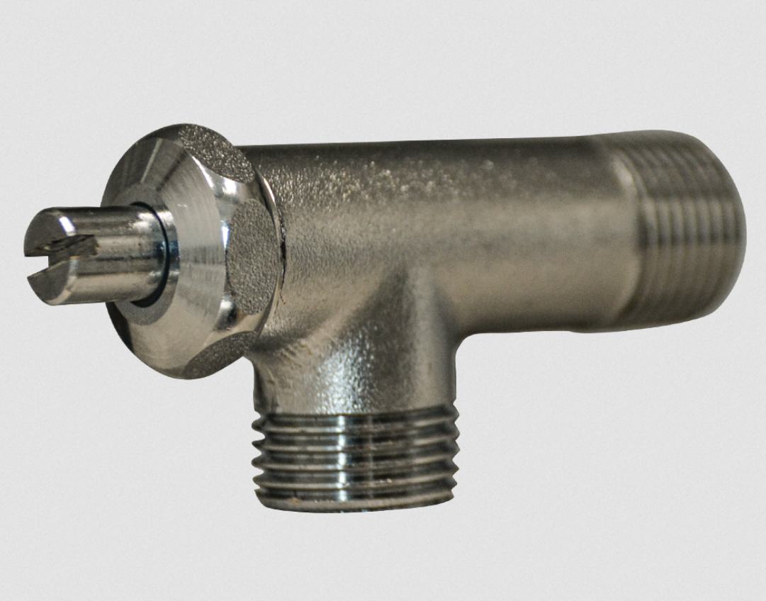 Jet-Flo Brass Angle Valve 1/2", Screw Type Tamper-resistant