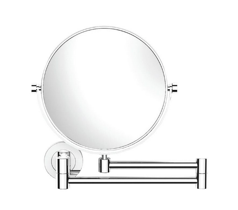 Jaquar ACN-CHR-1193N Double Arm Wall Mounted Reversible Plain/ Magnifying (3X) Pivotal Mirror