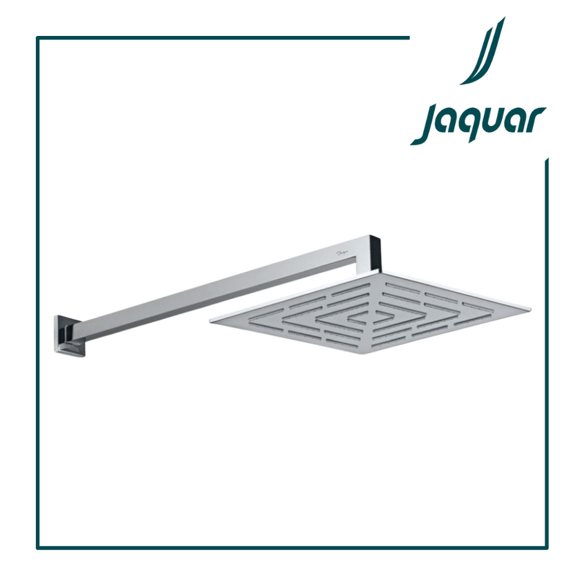 Jaquar OHS-CHR-1639 Single Function 300X300 mm Square Shape Maze Overhead Shower, Stainless Steel