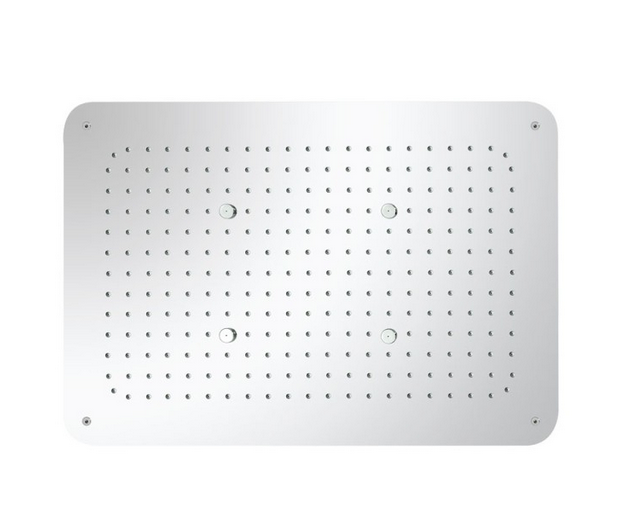 Artize OSA-CHR-70003 RAINJOY 480X330MM AISI 304 STAINLESS STEEL WITH INSTALLATION KIT FOR FALSE CEILING - 2-FUNCTIONS - RAIN - 4 X MIST