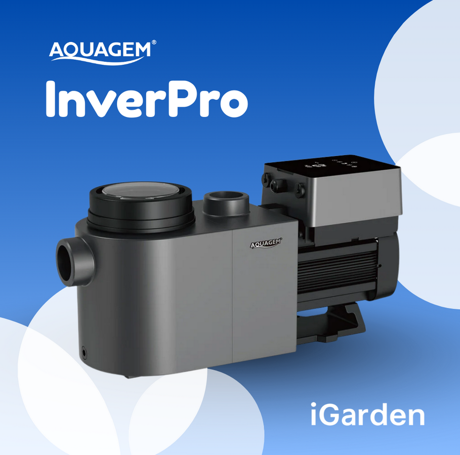 Aquagem InverPro Full Inverter Swimming Pool Pump with Wifi, Includes 63mm Unions