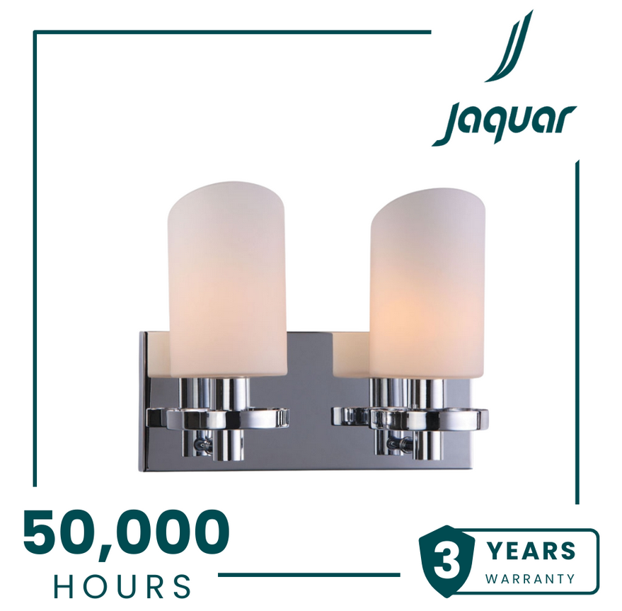 Jaquar DWL-CHR-MB160275532B 2 LT Opal Glass with Chrome Finishing Wall Lamp with LED Bulb