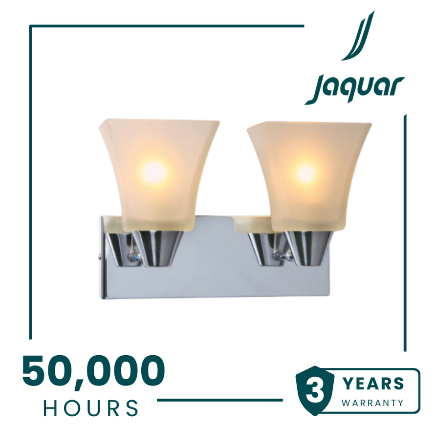 Jaquar DWL-CHR-MB160275212A Frosted Glass with Chrome Finishing Wall Lamp with LED Bulb