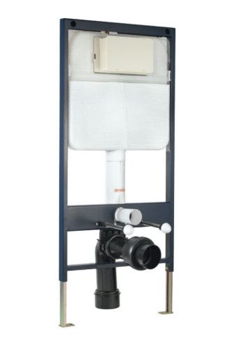 Jaquar JCS-WHT-2400FS SINGLE PIECE SLIM IN-WALL CISTERN WITH FLOOR MOUNTING FRAME, INSTALLATION KIT AND â€œS-TYPEâ€ DRAIN PIPE CONNECTION SET FOR WALL HUNG WC