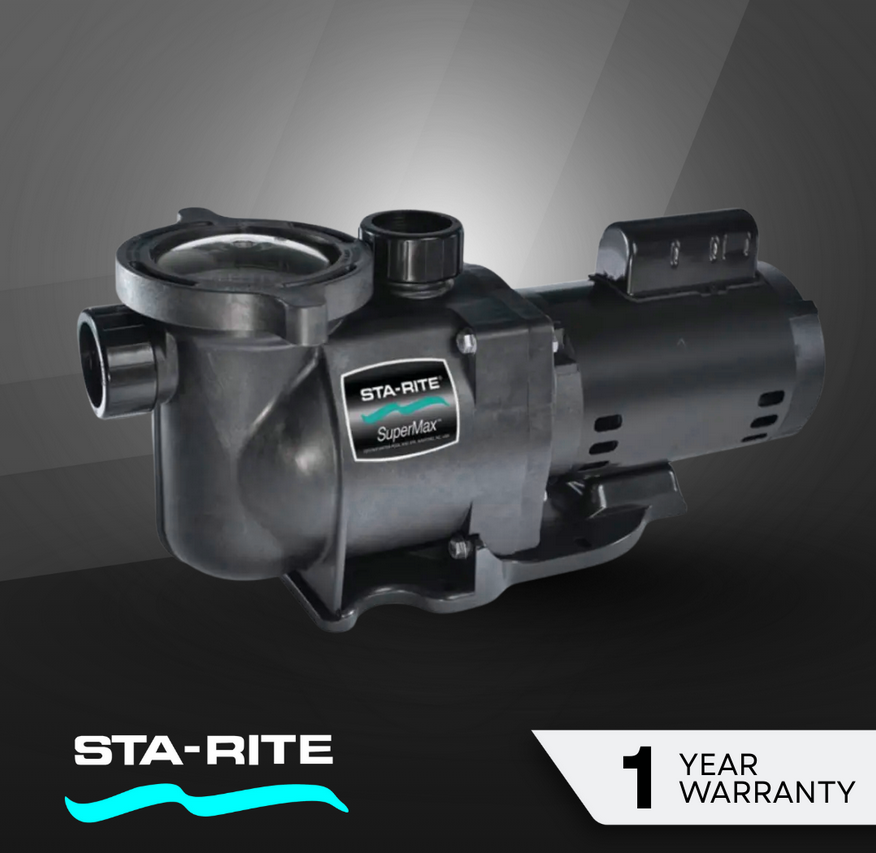 Pentair Sta-Rite Supermax Swimming Pool Pump, 3/4Hp - 2Hp, USA Brand