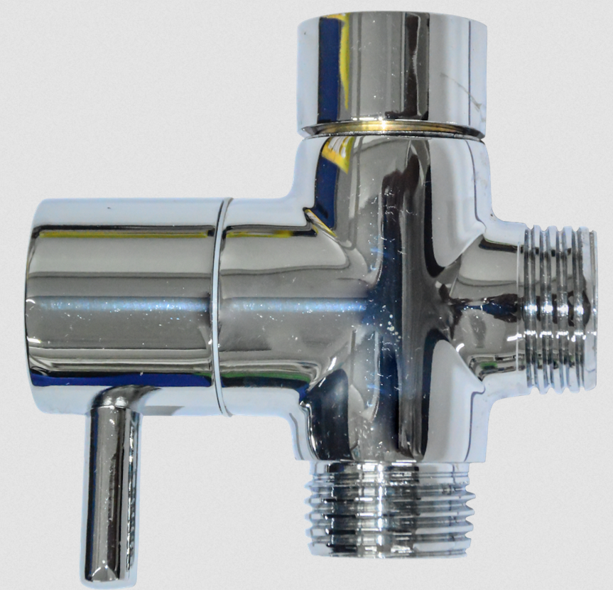 Jet-Flo Diverter valve for switching between rain shower and hand shower