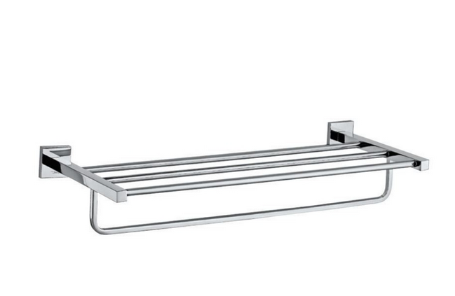 Jaquar AKP-35781PS 600mm Towel Shelf (Colors: Chrome, Black Matte, White Matte)
