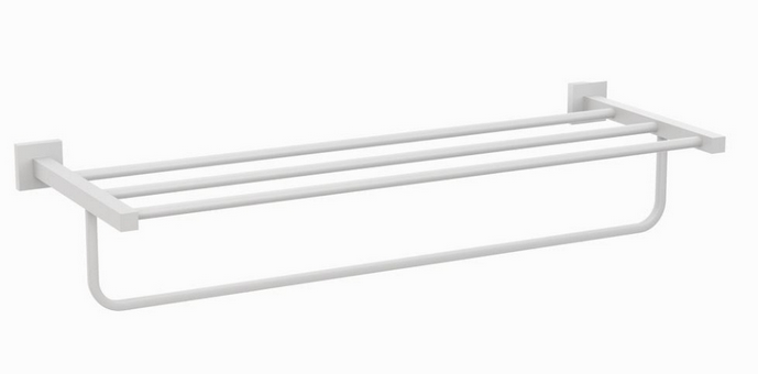 Jaquar AKP-35781PS 600mm Towel Shelf (Colors: Chrome, Black Matte, White Matte)