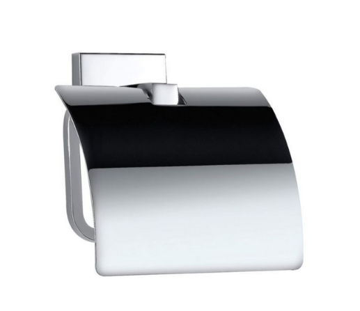 Jaquar AKP-35753PS Toilet Roll Holder with Stainless Steel Flap (Colors: Chrome, Black Matt, White Matt, Gold PVD)