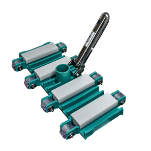 Jet-Flo 14â Heavy Duty Vacuum Head, weighted, w/ alum alloy handle, urethane wheels, Swimming Pool Cleaning Accessory