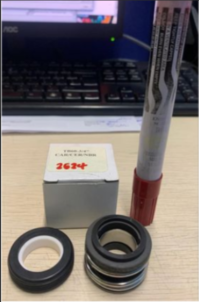 Shaft Seal, TB60-3/4", Carbon Polished, Assy.