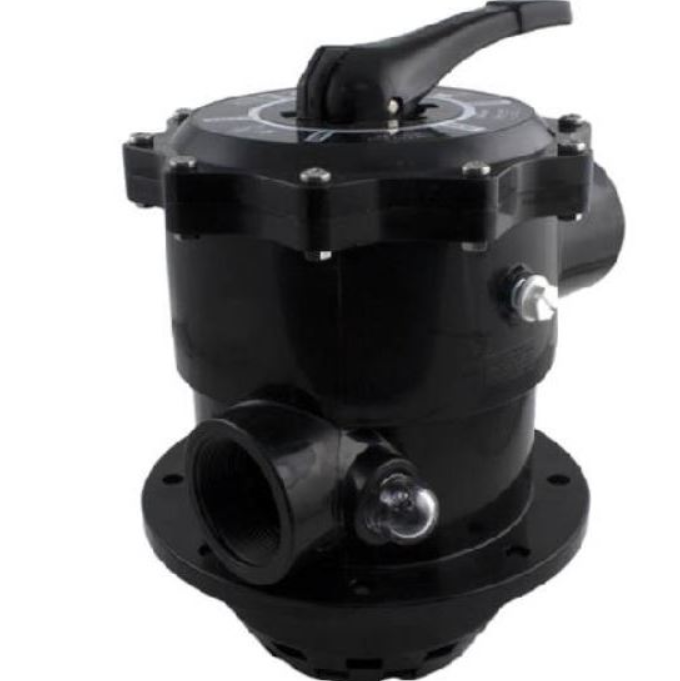Pool Multiport Valve, Praher TM22L  2 ABS ClampDown TopMount Multiport Valve (8.25 Flange)