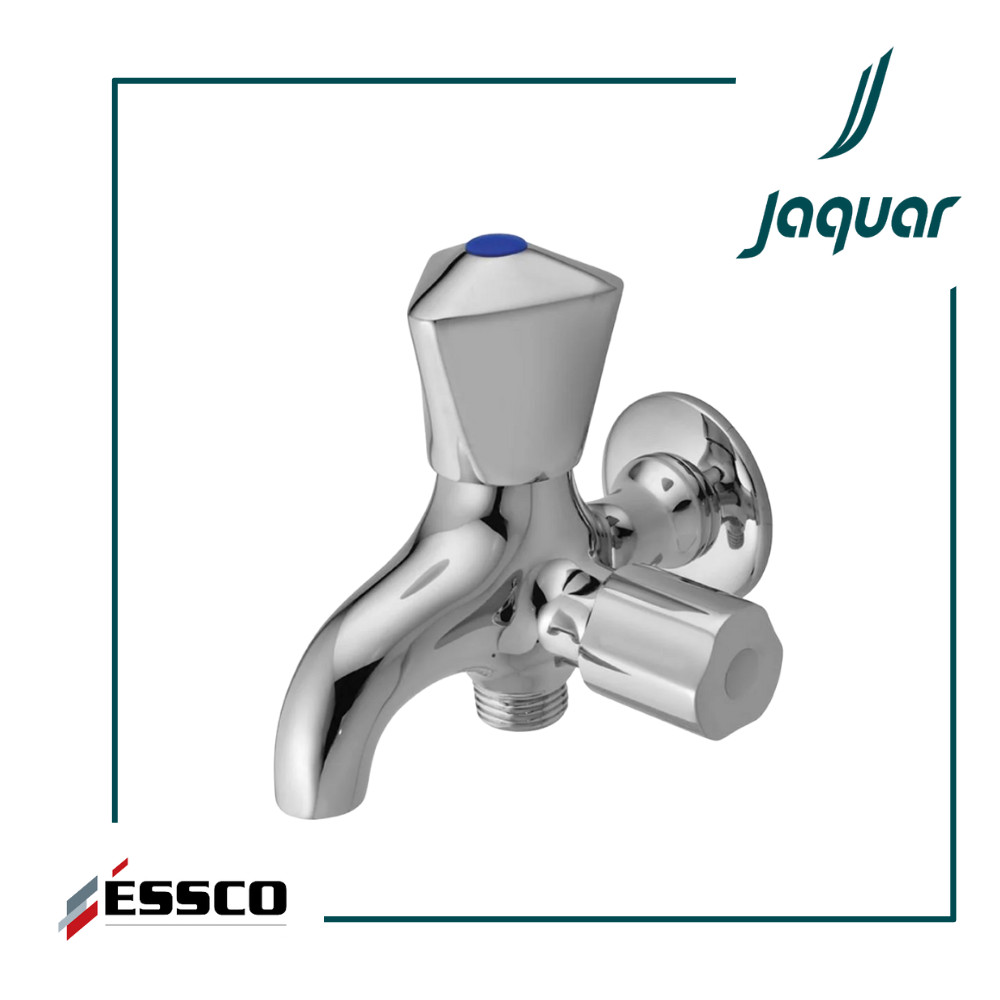 Essco TQT-CHR-512AN 2- Way Bib Cock with Wall Flange