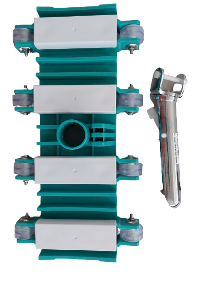 Jet-Flo 14" Vacuum Head with Aluminum Alloy Handle Aquablue