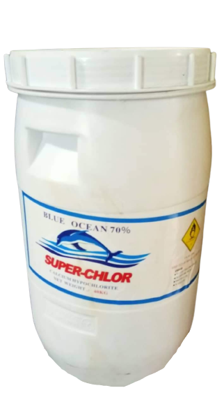 Pool Chlorine, Superchlor 70% Calcium Hypochlorite, 40 kg Drum (China)