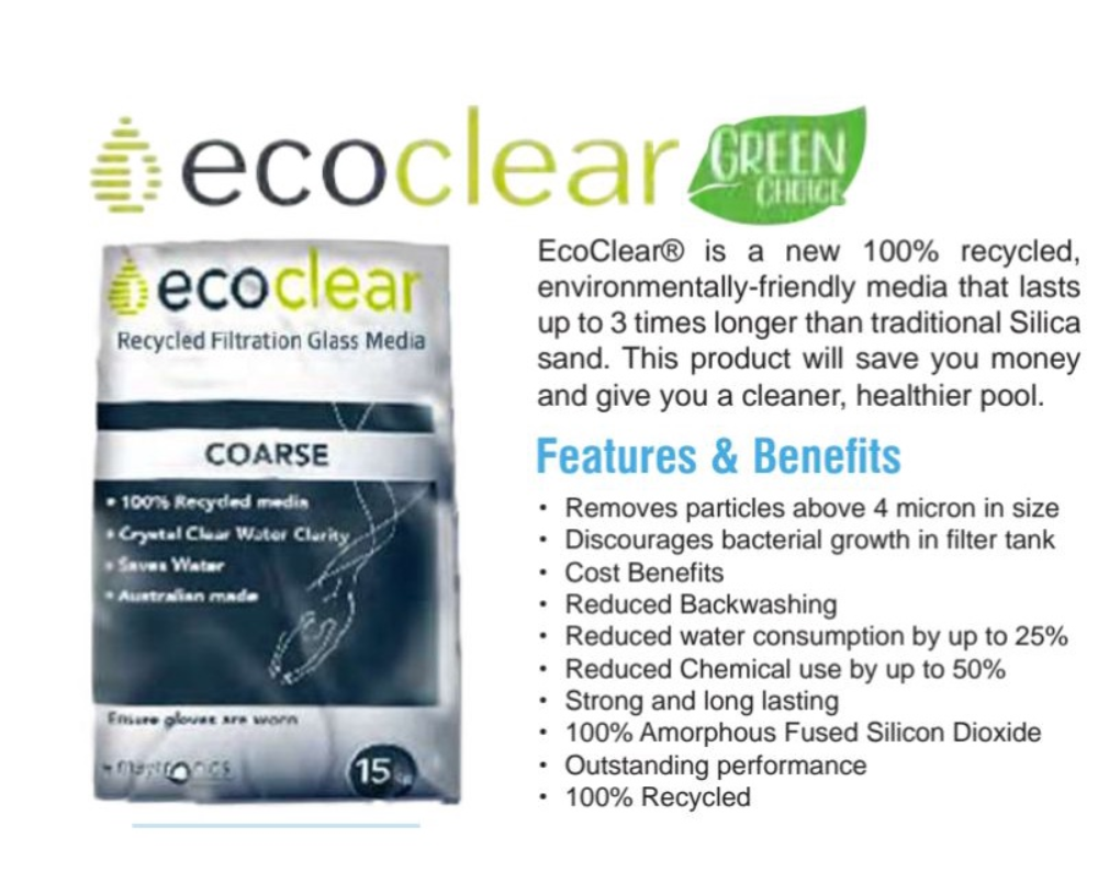 ecoClear COARSE Glass Media 20kg