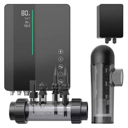 ICS28 Premium Inverter Salt Chlorinator, ORP/PH/Temp/Dosing/